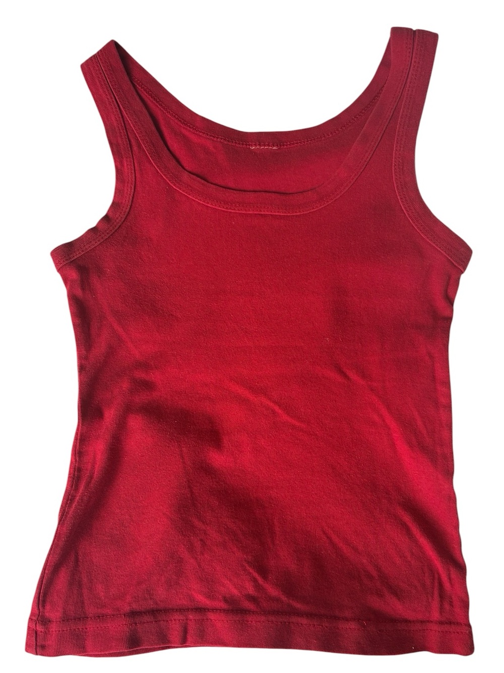 Classic Women's Red Cotton Tank Top